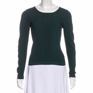 Parker Scoop neck long sleeve top